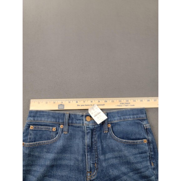 J.Crew Jeans Womens 28 Blue Essential Straight Stretch Denim Medium Wash BT090 - Picture 6 of 14
